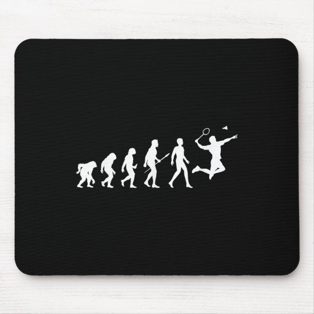 Tapis De Souris Evolution Badminton Cadeau Pour Les Joueurs De Bad (Devant)