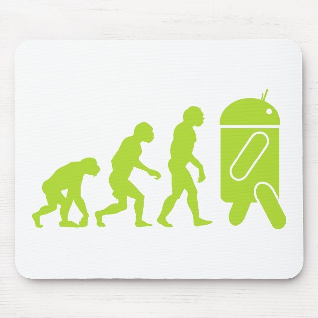 Tapis De Souris Évolution d'Android (Devant)