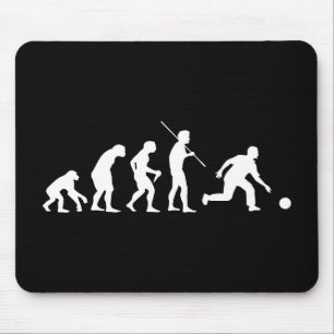 Tapis De Souris Évolution de bowling de l'homme au lanceur