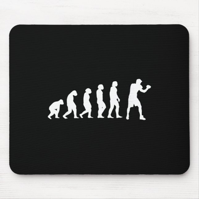 Tapis De Souris Évolution de boxe kickboxing Combat de boxe Boxeur (Devant)