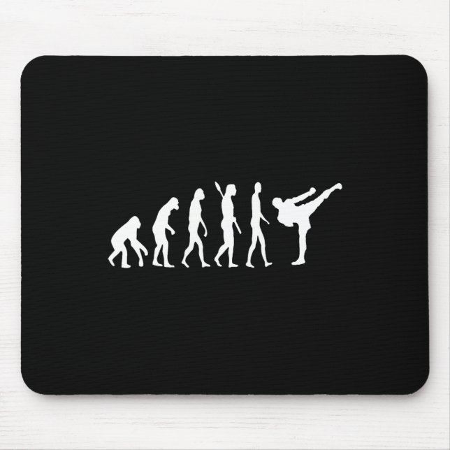 Tapis De Souris Évolution de kickboxing Karaté Arti Taekwondo Judo (Devant)
