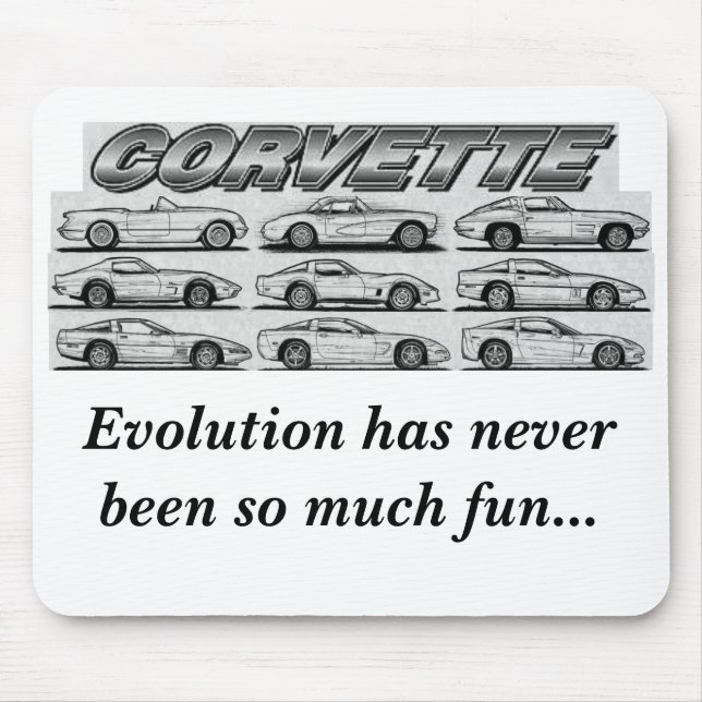 Tapis De Souris Évolution de la Corvette (Devant)