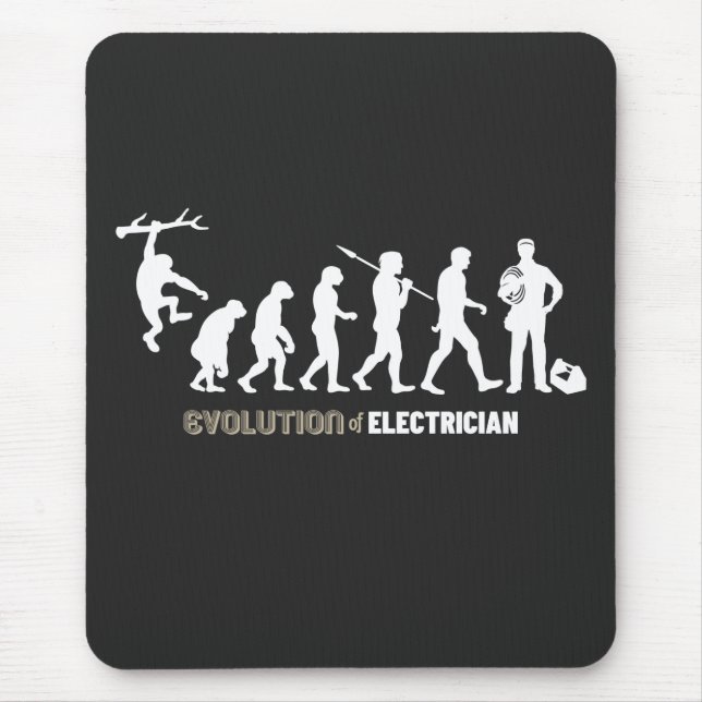 Tapis De Souris Évolution de l'électricien (Devant)