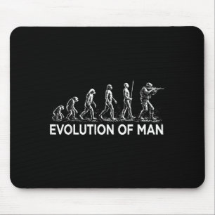 Tapis De Souris Évolution de l'homme soldat militaire graphique vi