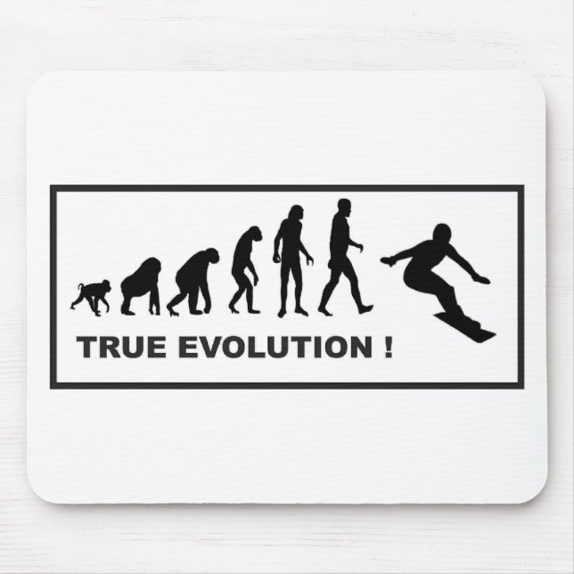 Tapis De Souris évolution de snowboarding (Devant)