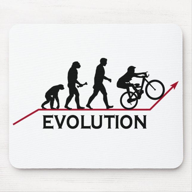 Tapis De Souris Évolution de vélo de montagne (Devant)