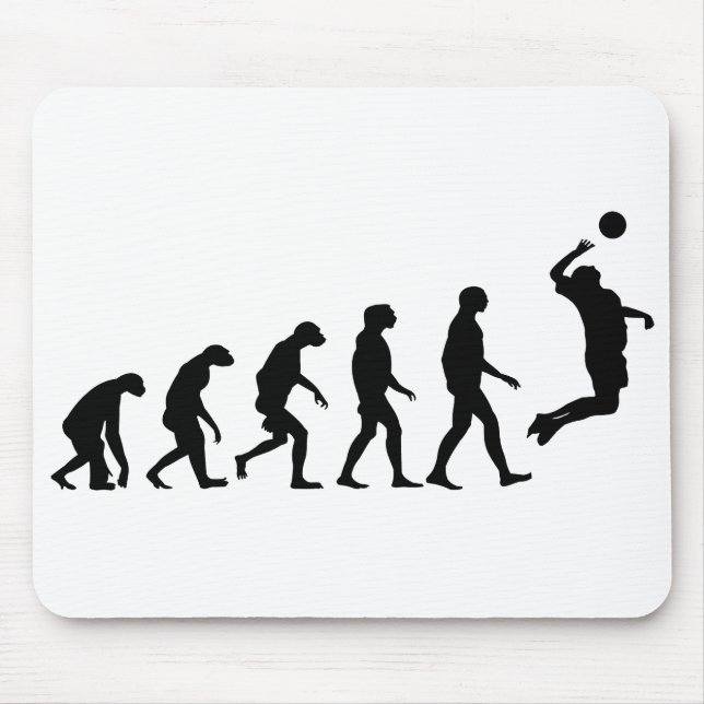 Tapis De Souris Évolution de volleyball (Devant)