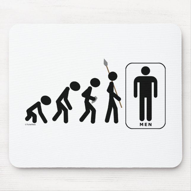Tapis De Souris Évolution des hommes (Devant)