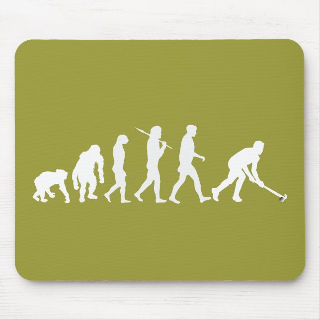 Tapis De Souris Évolution d'hockey de champ - cadeaux d'hockey (Devant)