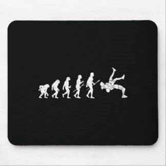 Tapis De Souris Évolution drôle de lutte arts martiaux de lutteur