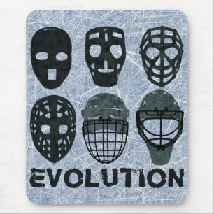 Tapis De Souris Évolution du masque de gardien de hockey