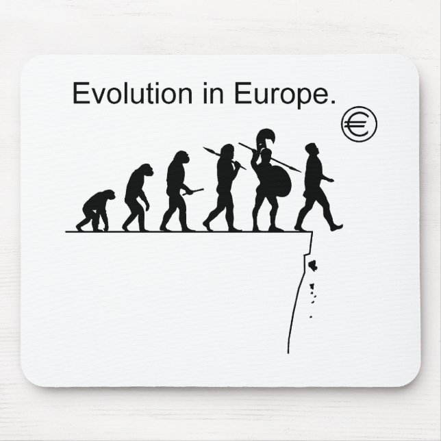 Tapis De Souris Évolution en Europe (Devant)