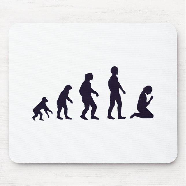 Tapis De Souris ÉVOLUTION HUMAINE, chiffres, cadeaux (Devant)