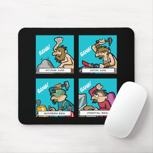 Tapis De Souris Évolution numérique 2 (Avec souris)