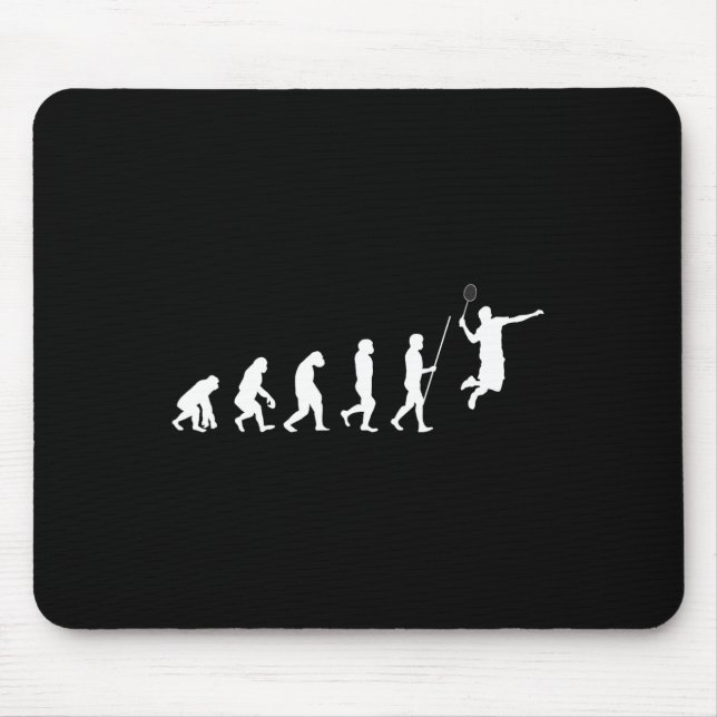 Tapis De Souris Evolution Volant de badminton Badminton Player Cad (Devant)