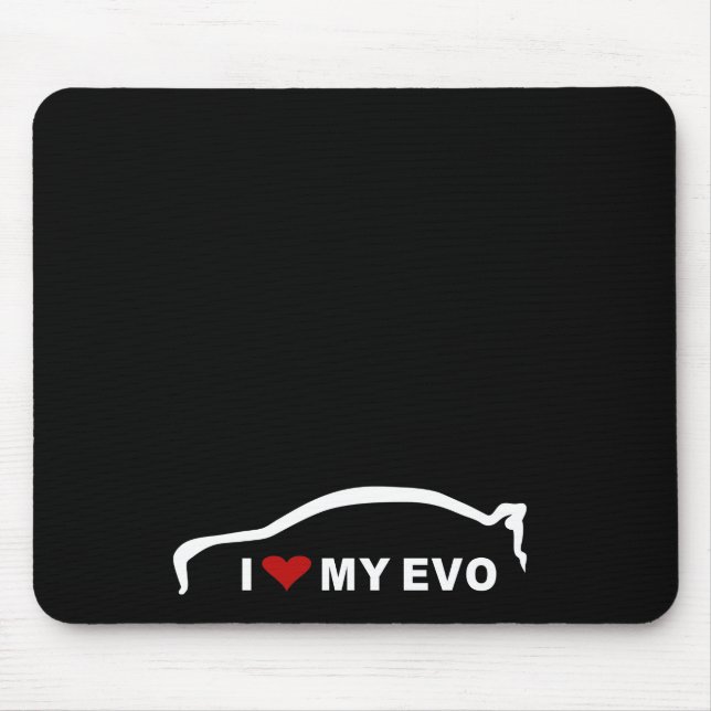 Tapis De Souris Évolution X de Mitsubishi Lancer - amour d'I mon (Devant)