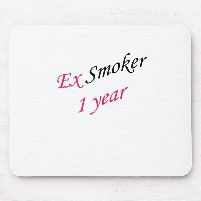 Tapis De Souris ex-fumeur de 1 an (Devant)
