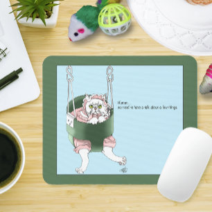 Tapis De Souris Examen de performance des parents de chats humour