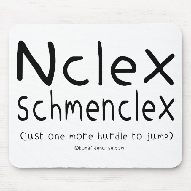 Tapis De Souris Examen de soins de NCLEX Schmenclex (Devant)
