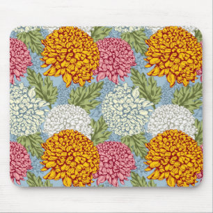Tapis De Souris Excellent motif avec des chrysanthèmes