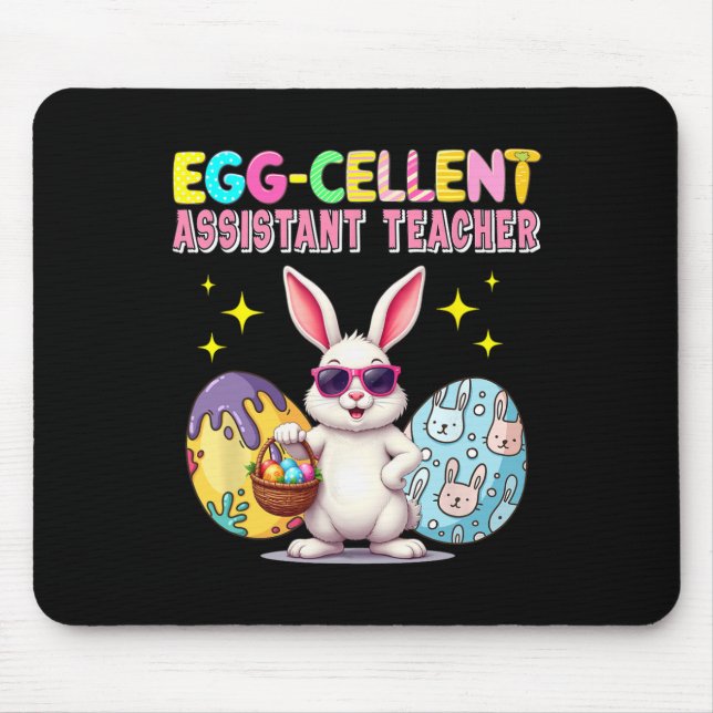 Tapis De Souris Excellent professeur instantané Lapin de Pâques ch (Devant)