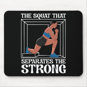 Tapis De Souris Exercice de squat bulgare musculation fitness