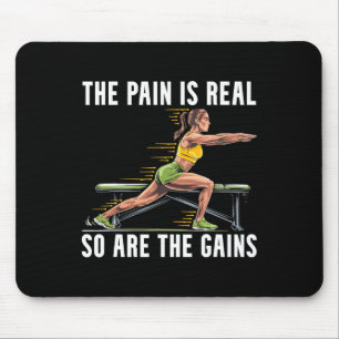 Tapis De Souris Exercice de squat bulgare musculation fitness trav