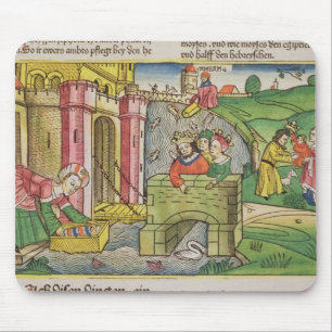 Tapis De Souris Exode 2 1-6 Moïse étant flotté en bas du Nil et