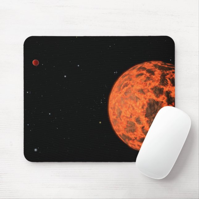 Tapis De Souris Exoplanet Ucf-1.01 Orbitant Une Étoile Appelée Gj  (Avec souris)