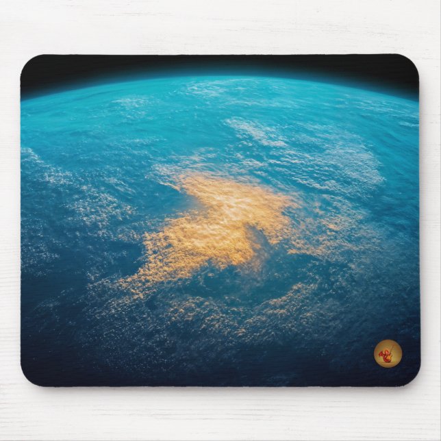Tapis de Souris Exoplanète Bleue (Devant)