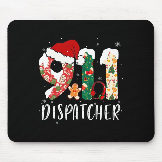 Tapis De Souris Expéditeur Noël 911 (Devant)