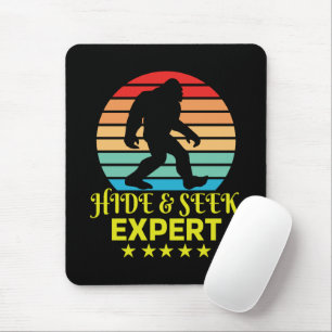 Tapis De Souris Expert Bigfoot Cache-Cache Drôle