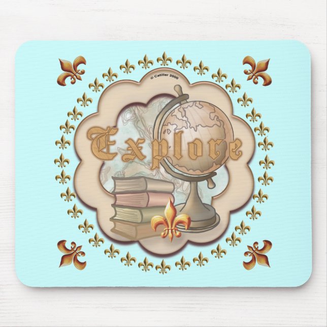 Tapis De Souris Explorateur Professeur (Devant)