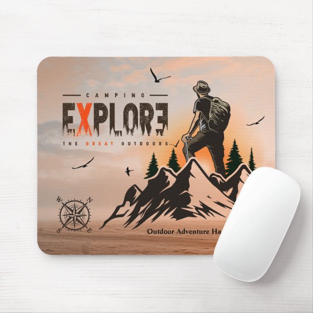 Tapis De Souris Explorateur urbain | (Avec souris)