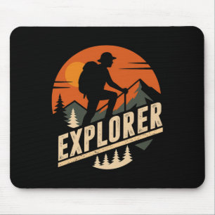 Tapis De Souris Explorer davantage Montagnes de randonnée Camping