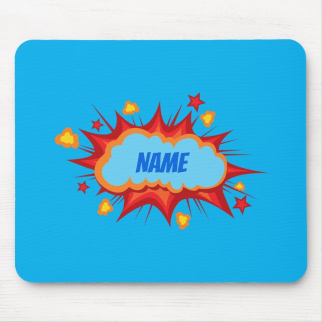 Tapis De Souris Explosion comique personnalisée (Devant)