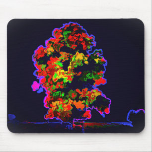 Tapis De Souris Explosion d'arbre néon