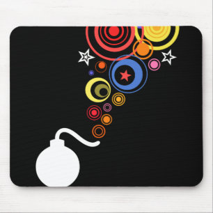 Tapis De Souris Explosion d'arc-en-ciel de sort malheureux