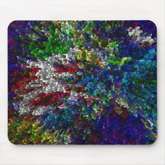 Tapis De Souris Explosion de couleurs ! ~ Mousepad (Devant)
