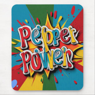 Tapis De Souris "Explosion de puissance de poivre"