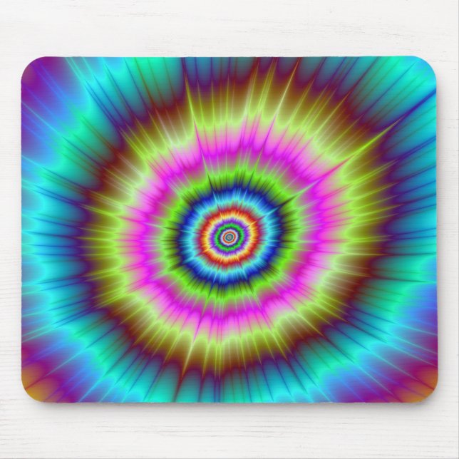 Tapis De Souris Explosion de Tie Dye (Devant)