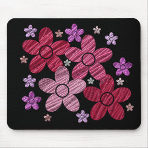Tapis De Souris Explosion florale d'art numérique sur Mousepad