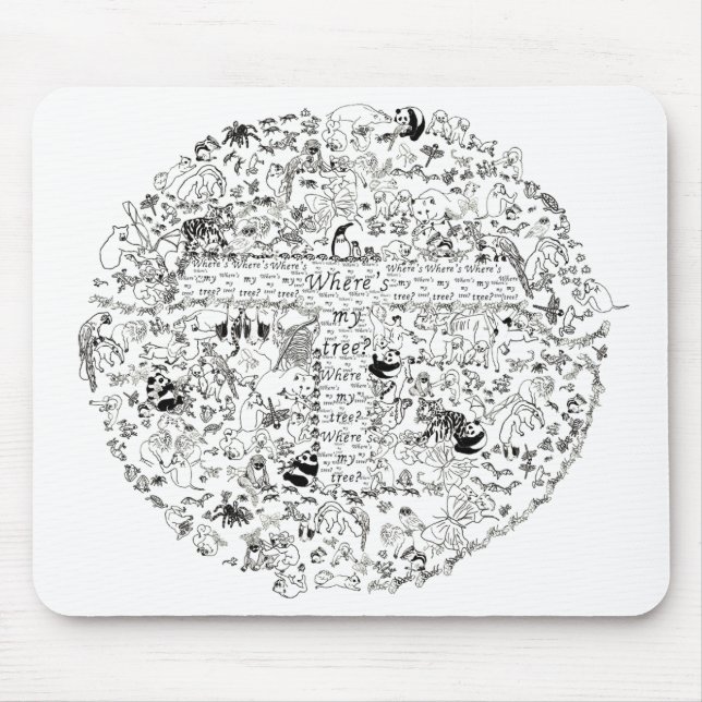 Tapis De Souris Express Animals Trees (Devant)