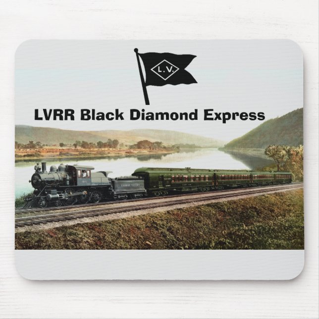 Tapis De Souris Express de diamant noir de LVRR (Devant)