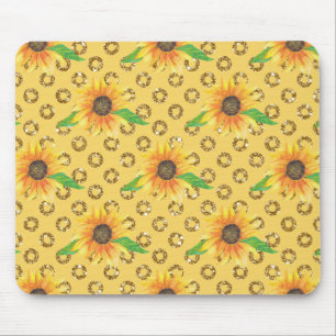 Tapis De Souris Express floral de tournesol