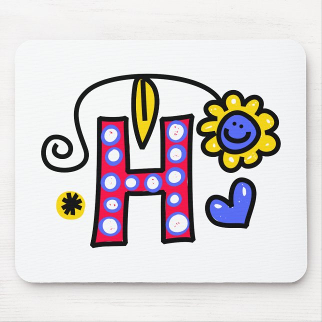 Tapis De Souris Expression mignonne des textes de salutation de la (Devant)