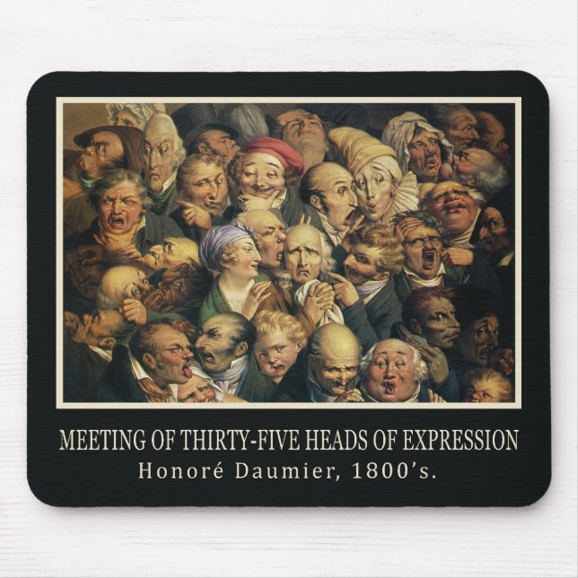 Tapis De Souris Expressions de Daumier mousepad (Devant)