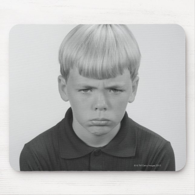 Tapis De Souris Expressions du visage de garçon (Devant)