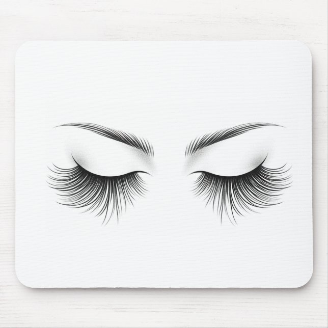 Tapis De Souris Extensions de cils Longs Cils Beauté   (Devant)