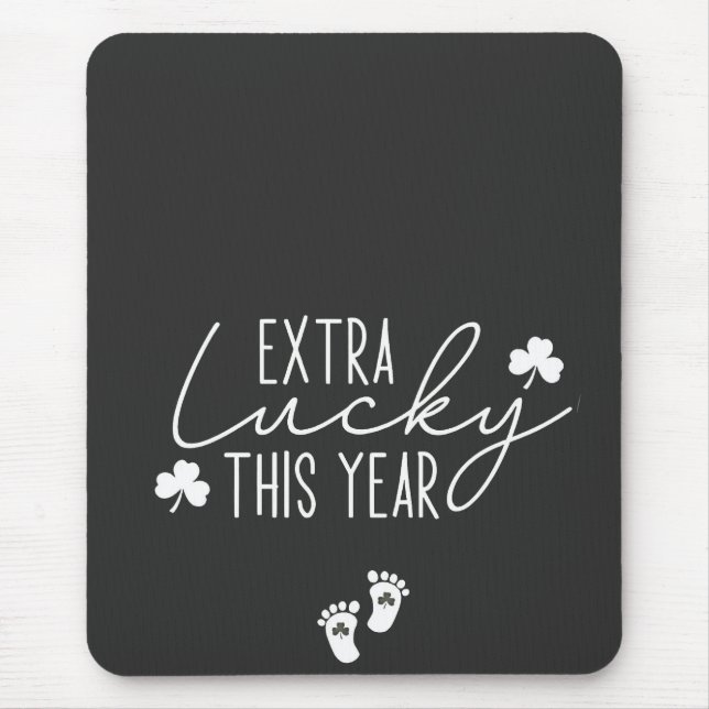 Tapis De Souris Extra Lucky Cette Année Grossesse St Patrick Lucky (Devant)